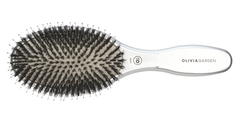 Щетка Olivia Garden Expert Care Oval Boar&Nylon Bristles Silver, Combo