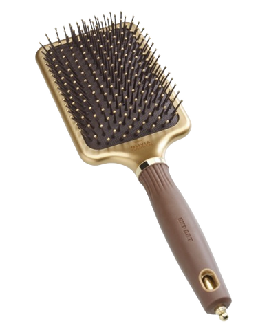 Щетка Olivia Garden Expert Care Rectangular Nylon Gold&Brown Large